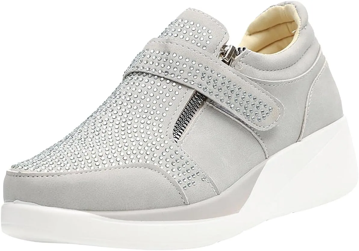 Sneaker Loafers Women Fashion Platform Comfortable Walking Shoes Lightweight Thick Rocking Bottom Shoe Footwear