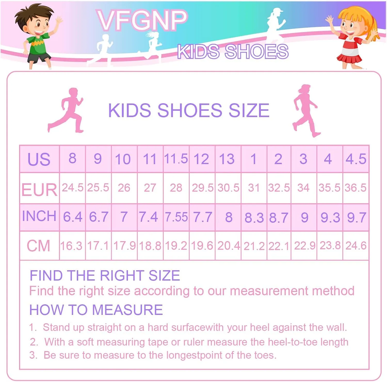 Sneakers for Boys and Girls, Kids Tennis Running Shoes, Lightweight Breathable Sport Athletic Shoe