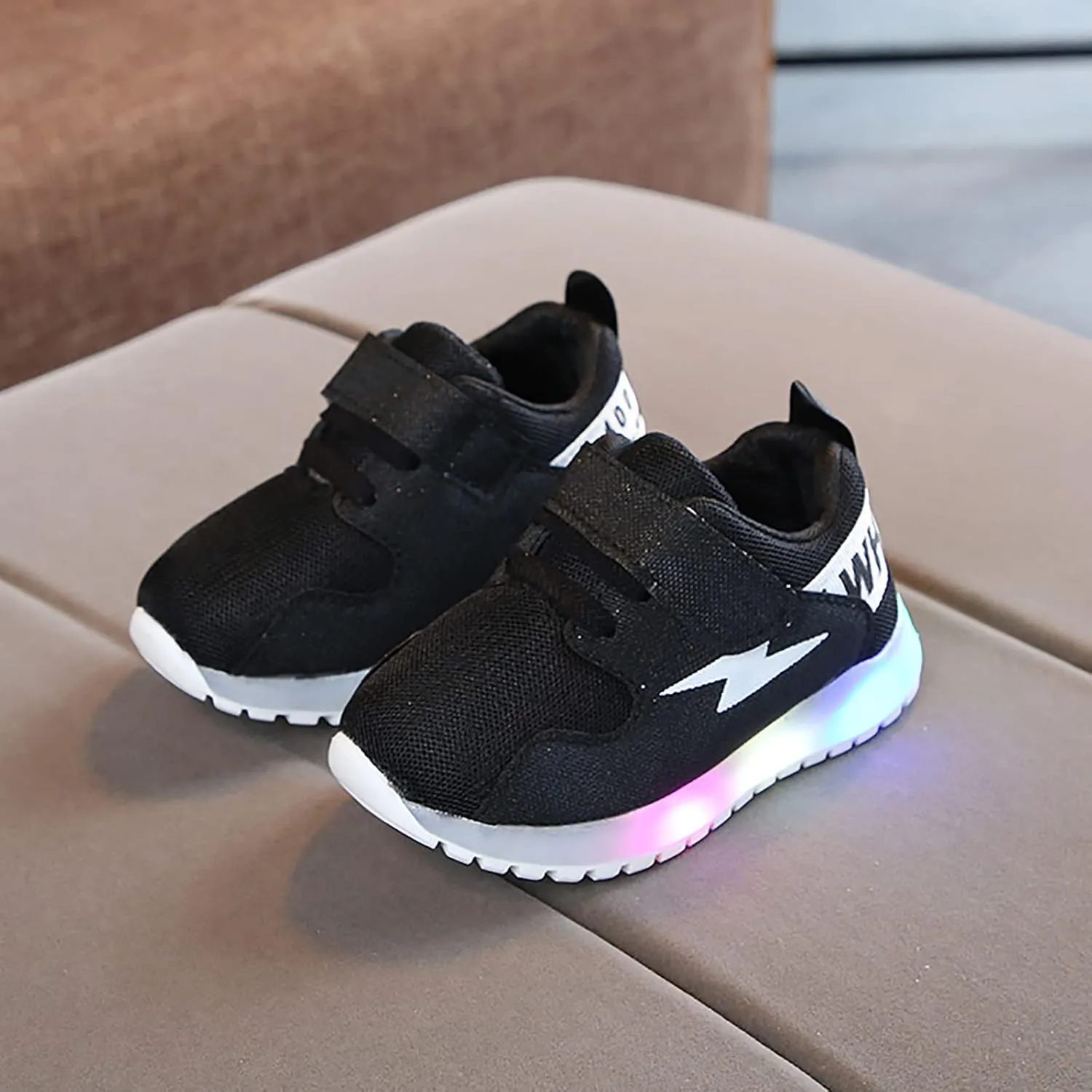 Sneakers for Kids Girls Boys Sneakers for Little Kid LED Light Up Shoes Fizzzy Big Kids LED Running Tennis