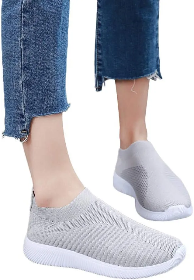 Sneakers for Women Walking Shoes Non-Slip Lightweight Tennis Womens Mesh Breathable Casual Wedges Fashion 2025 Platform Shoe Loafers Slip On