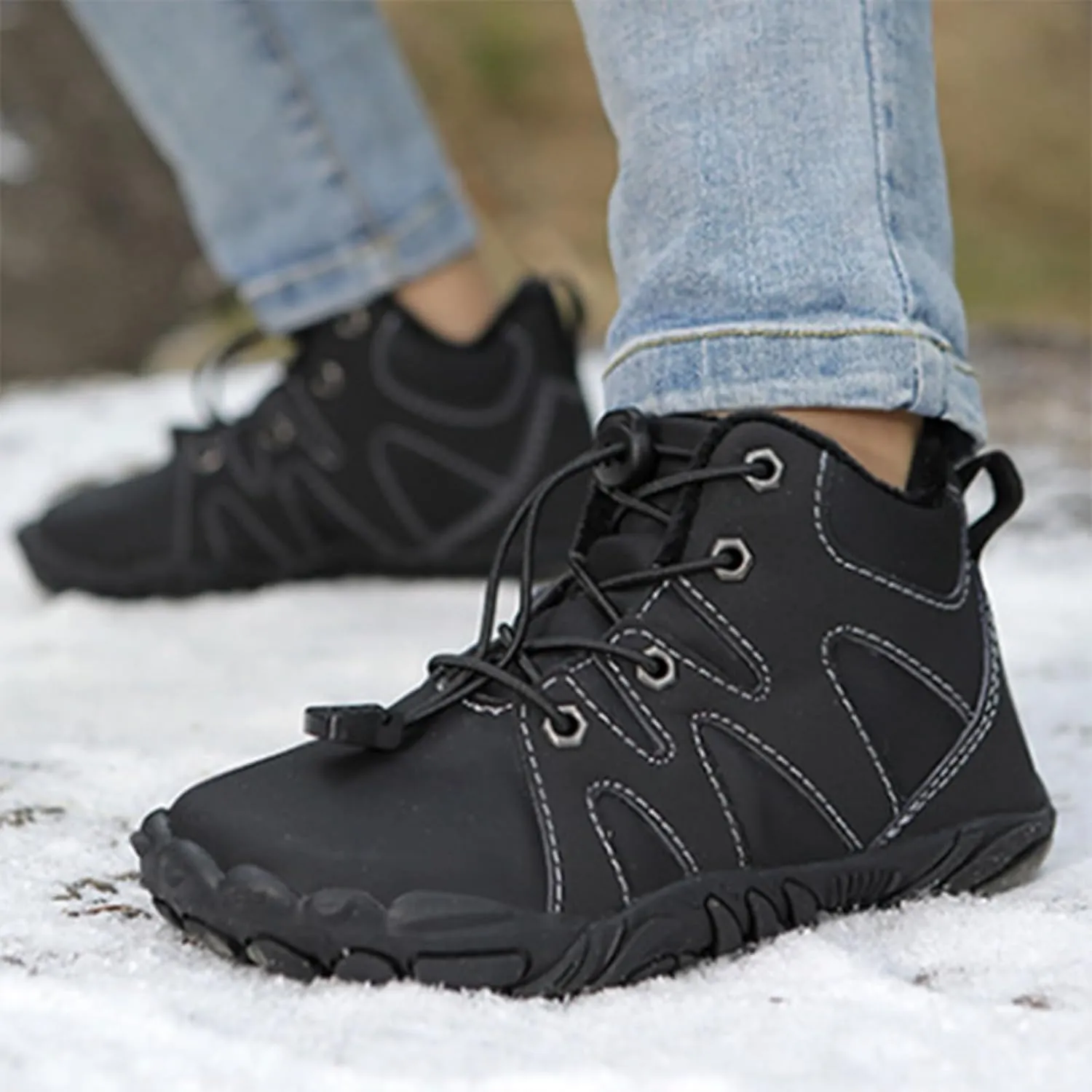 Snow Boots for Kids, Insulated Water Proof Winter Boots for Boys Girls Lightweight Warm Walking Sports Ankle Boots