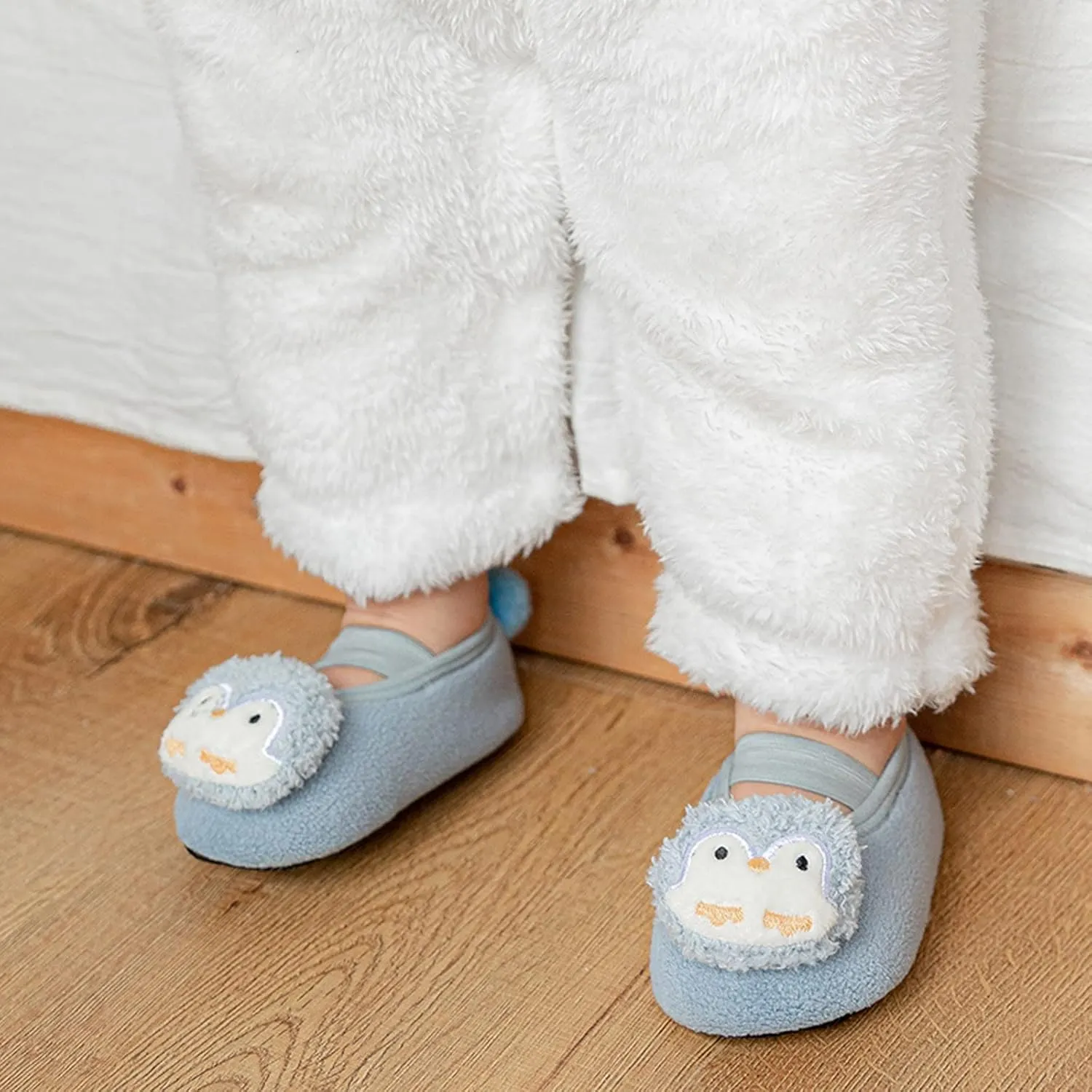 Sock Shoes Toddler Children Toddler Shoes Autumn and Winter Boys and Girls Floor Socks Non Slip Plush Black Shoes