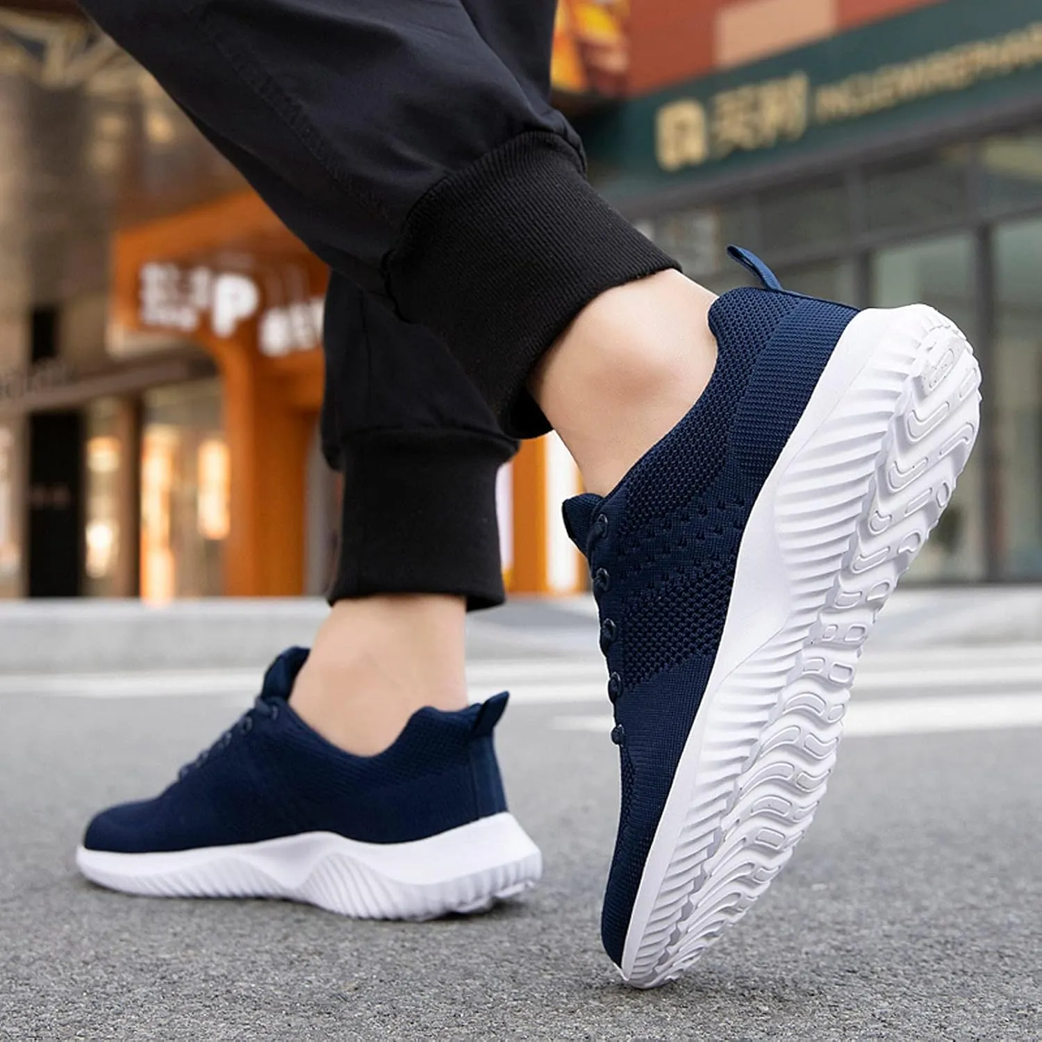 Soft Sport Shoes Bottom Breathable Men Fashion Casual Lace-Up Mesh Men's Sneaker Socks for Men Mens Dress Shoes Men Shoes