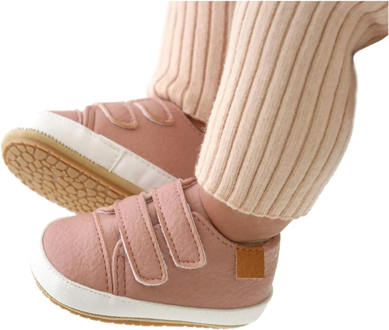 Sole Infant Sneaker Baby Girls Boys Walkers Soft Rubber Shoes -Slip Leather Baby Shoes Tennis Shoes Toddler Boy