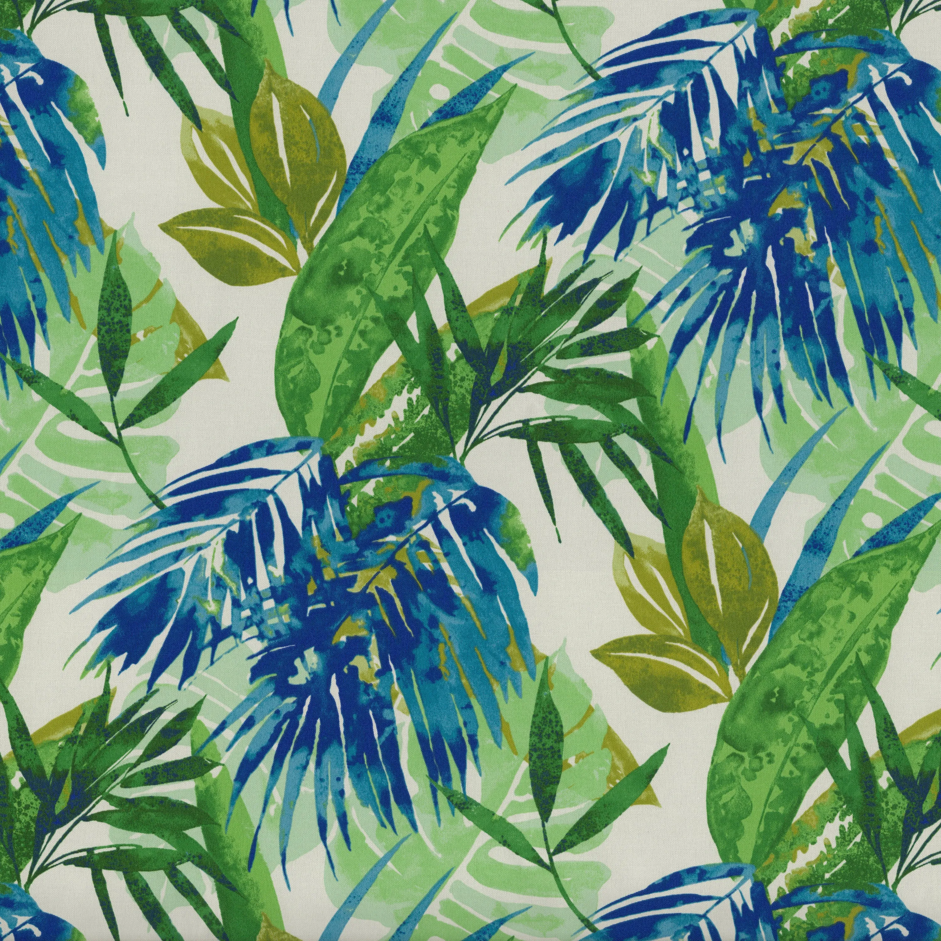 Soleil Blue/Green Tufted Bench/Swing Cushion