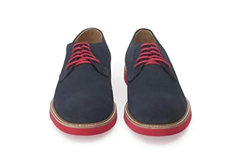 Soul 36 Grant Navy Suede Casual Lace Up Oxfords Suede Casual Shoes
