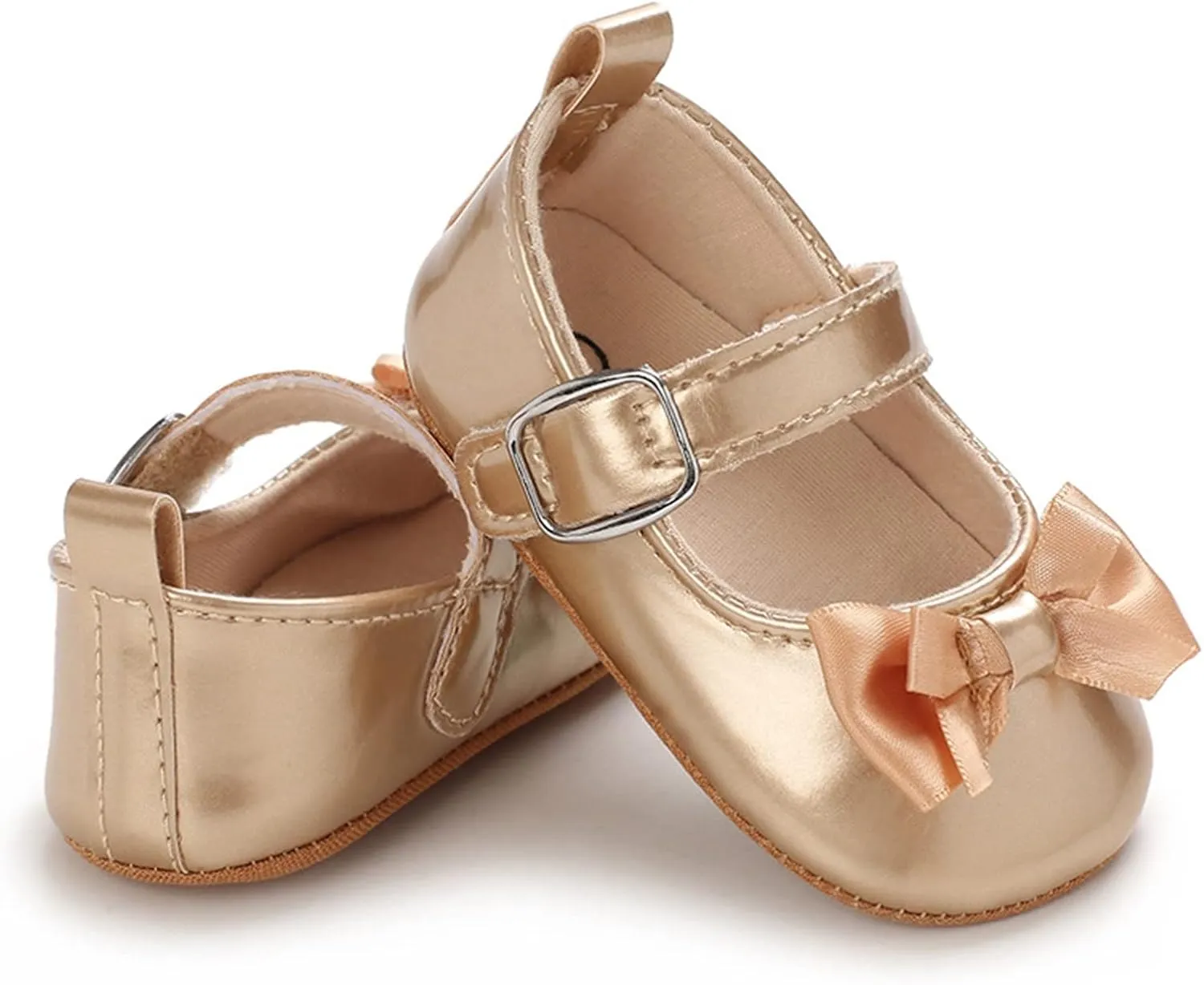 Spring and Summer Children Baby Toddler Shoes Girl Princess Shoes Flat Bottom Light Buckle Comfortable Cute Bow Infant 3c Shoes