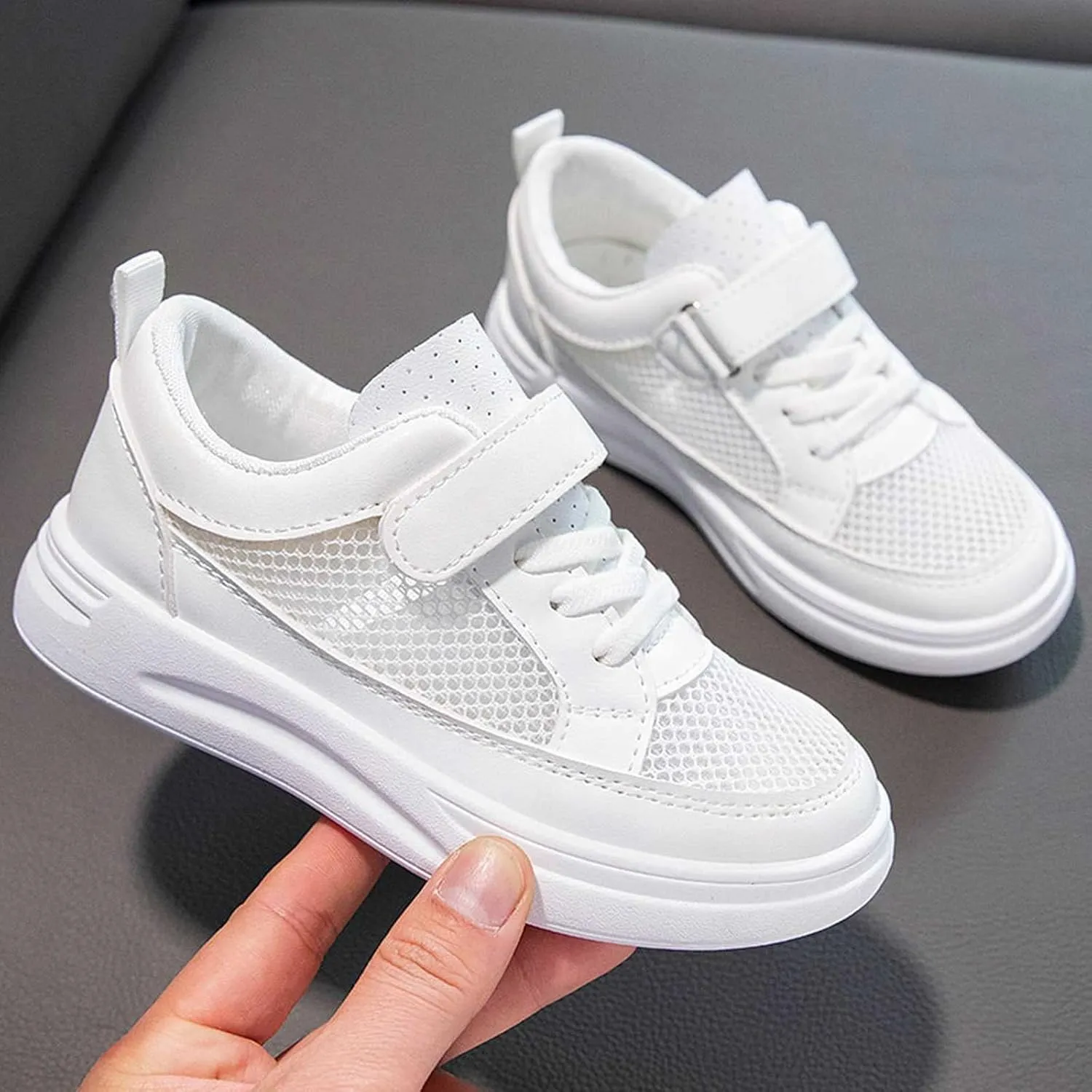 Spring and Summer New Leather Rubber Sole Shoes Non Slip Children's Casual Sports Shoes Kids Girls Shoes