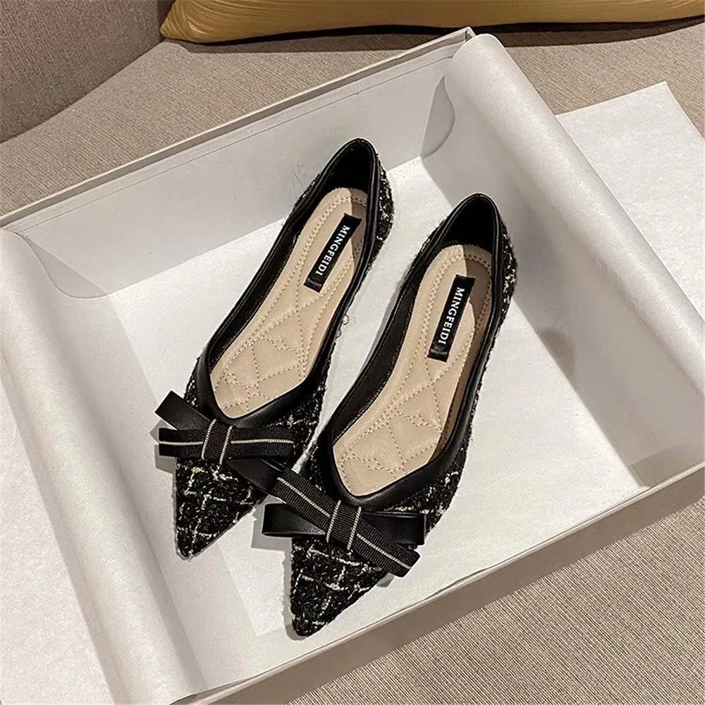 Stunner Women's Fashion Rhinestone Ballet Flats Comfortable Pointed Toe Flats
