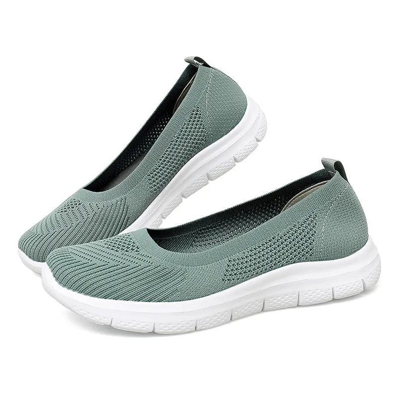 Summer Shallow Mouth Women's Shoes Light Set Foot Casual Shoes Breathable and Comfortable Outdoor Walking Women's Shoes