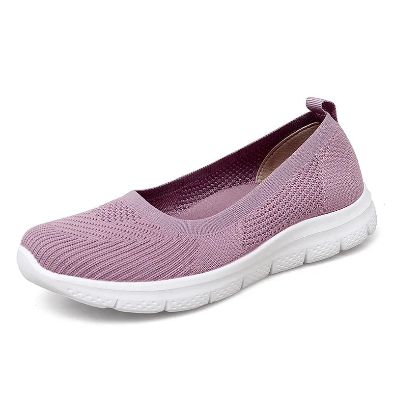 Summer Shallow Mouth Women's Shoes Light Set Foot Casual Shoes Breathable and Comfortable Outdoor Walking Women's Shoes