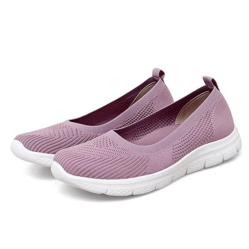 Summer Shallow Mouth Women's Shoes Light Set Foot Casual Shoes Breathable and Comfortable Outdoor Walking Women's Shoes