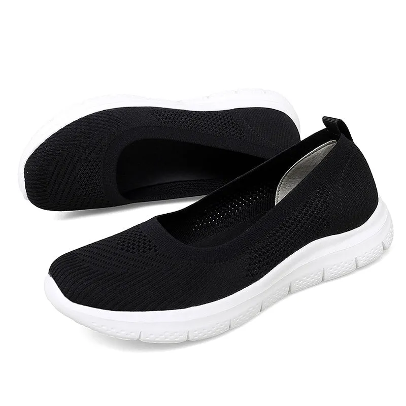 Summer Shallow Mouth Women's Shoes Light Set Foot Casual Shoes Breathable and Comfortable Outdoor Walking Women's Shoes