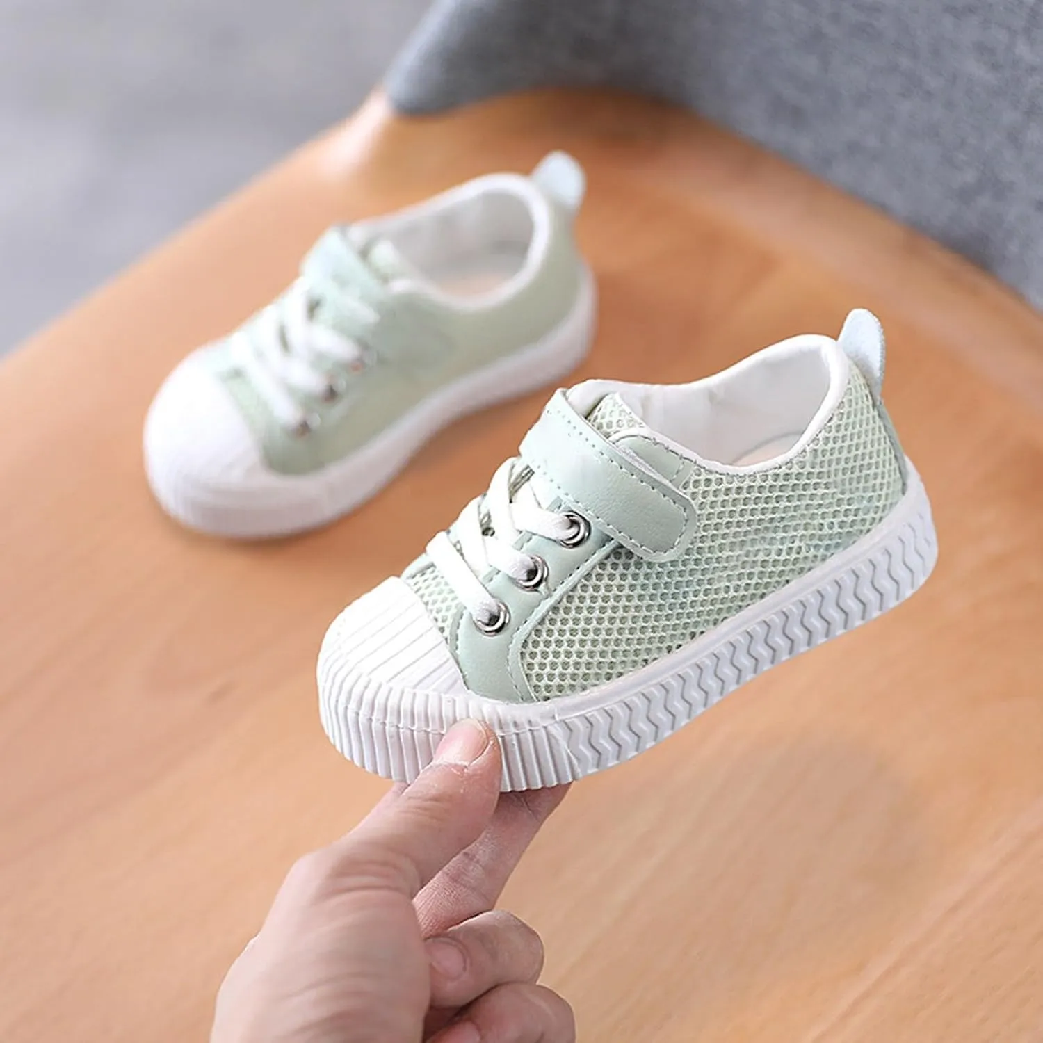 Summer Thin Mesh Rubber Sole Lightweight Breathable Non Slip Children's Casual Sports Shoes Shoes Youth Size 5
