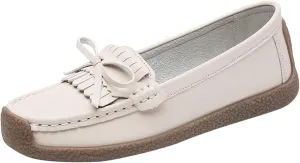 Tassel Decoration Slip On Women Comfort Walking Flat Loafers Casual Shoes Driving Loafers Walking Shoes Wedges