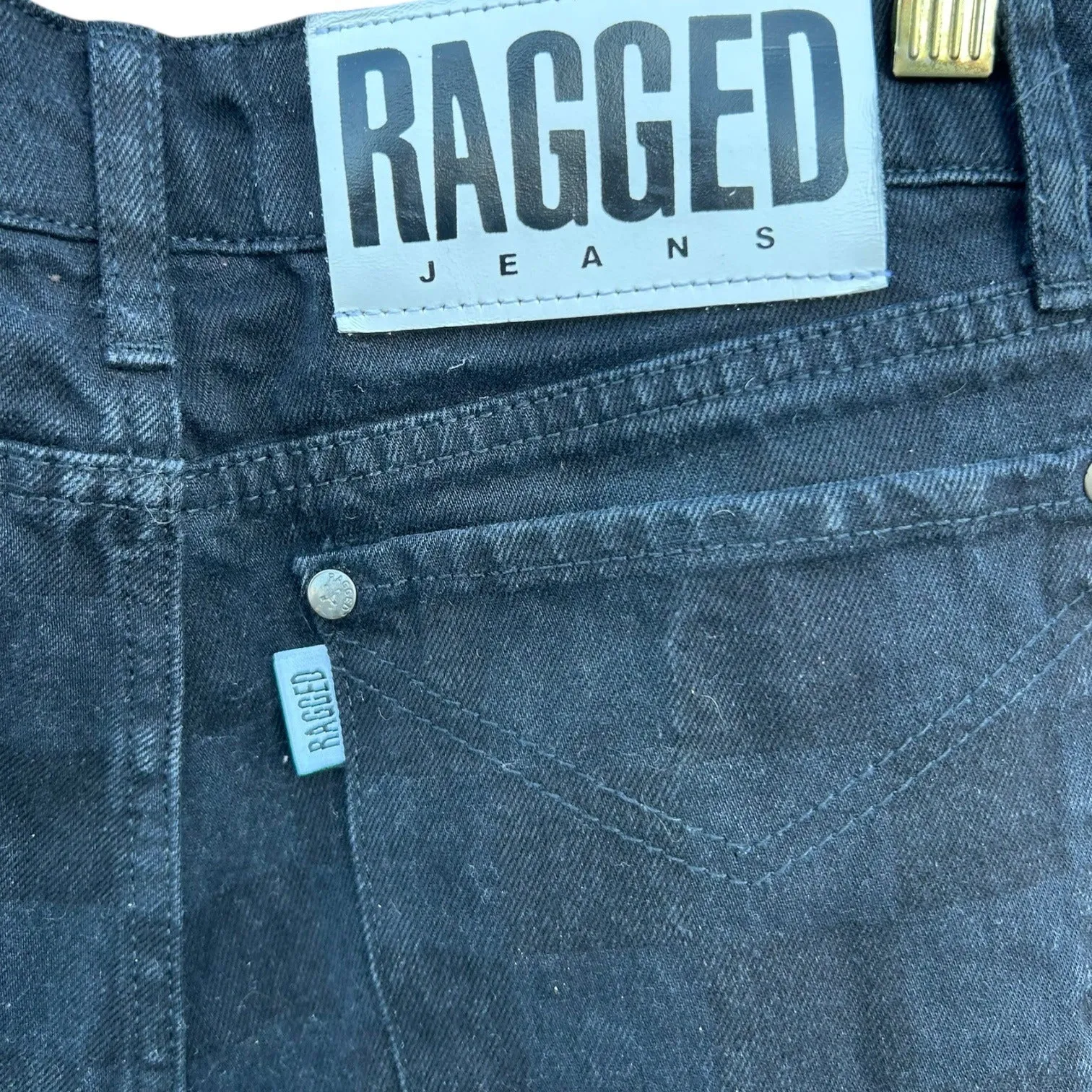 THE RAGGED Priest Rook Dad Checkered Women's Jeans Size 28