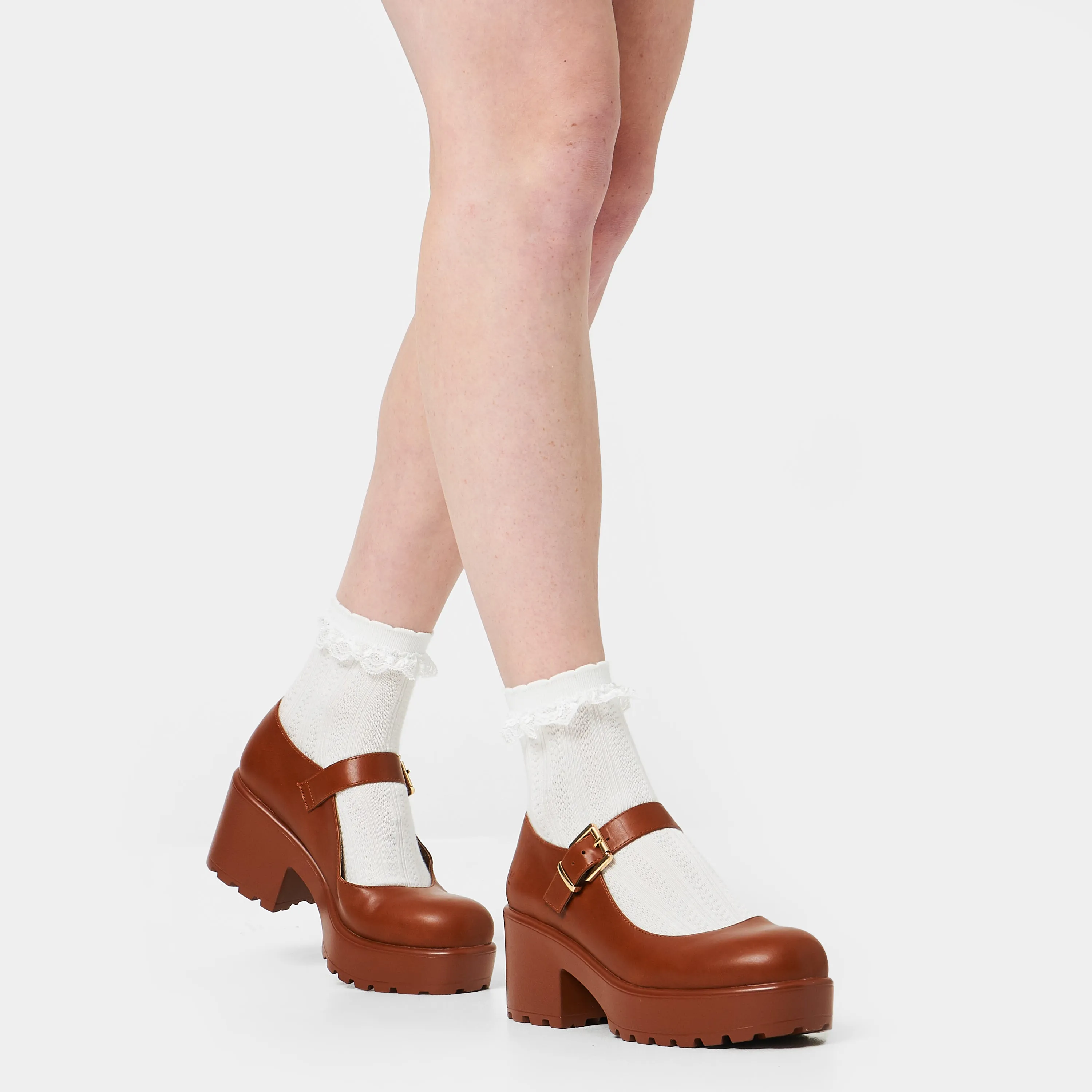 Tira Mary Janes 'Acorn Brown Edition'