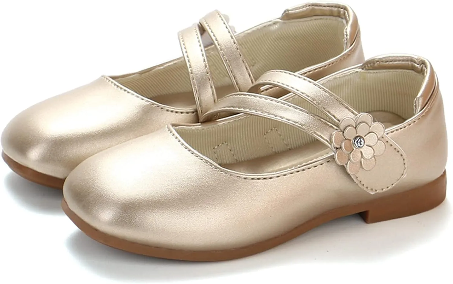 Toddle Shoes Girl Shoes Small Leather Shoes Single Shoes Children Dance Shoes Girls Performance Shoes Youth Wedges
