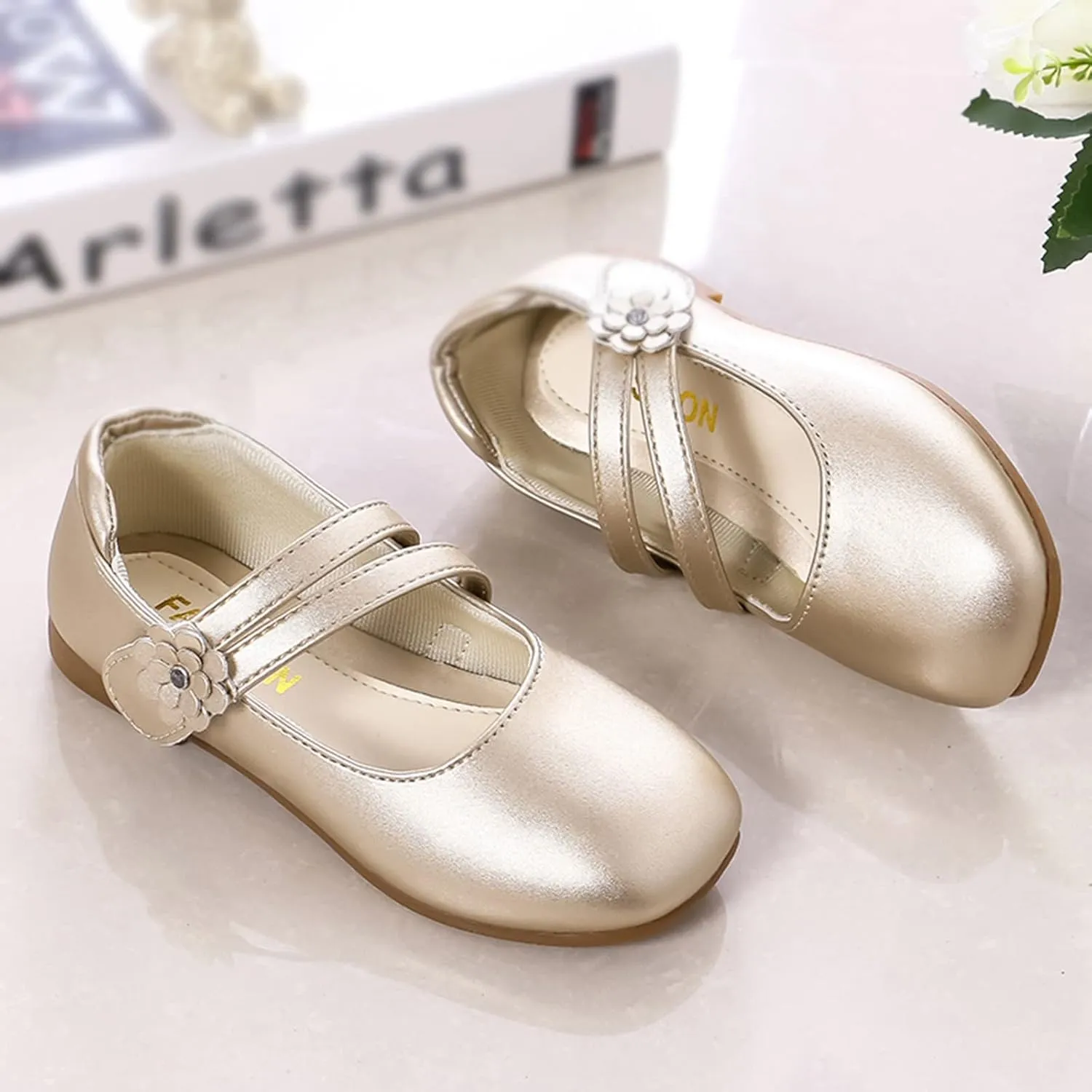 Toddle Shoes Girl Shoes Small Leather Shoes Single Shoes Children Dance Shoes Girls Performance Shoes Youth Wedges