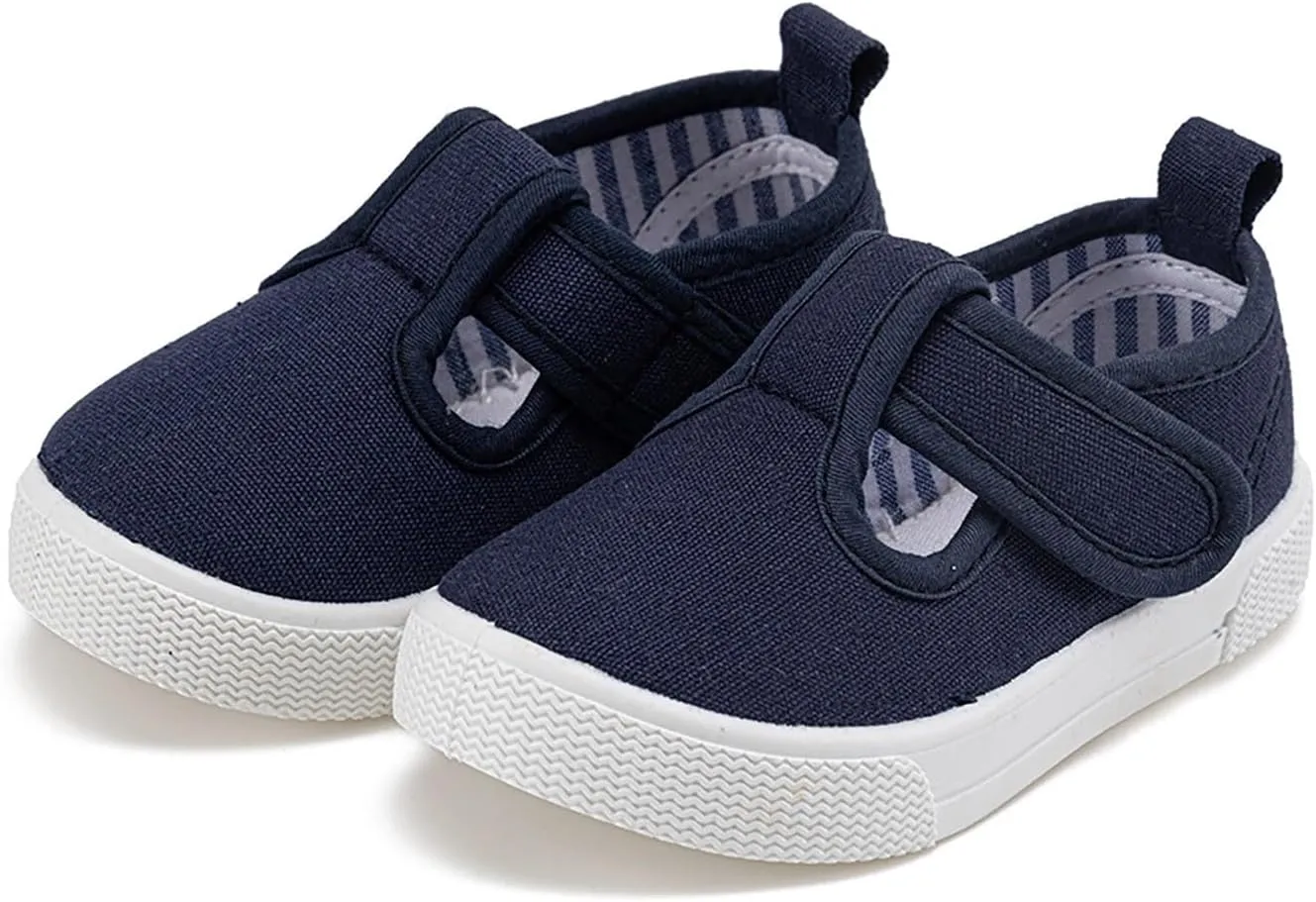 Toddler Boys Girls Slip On Walking Shoes Kids Low Top Canvas Sneaker Shoes Classic Flat for Kids Casual Sneaker