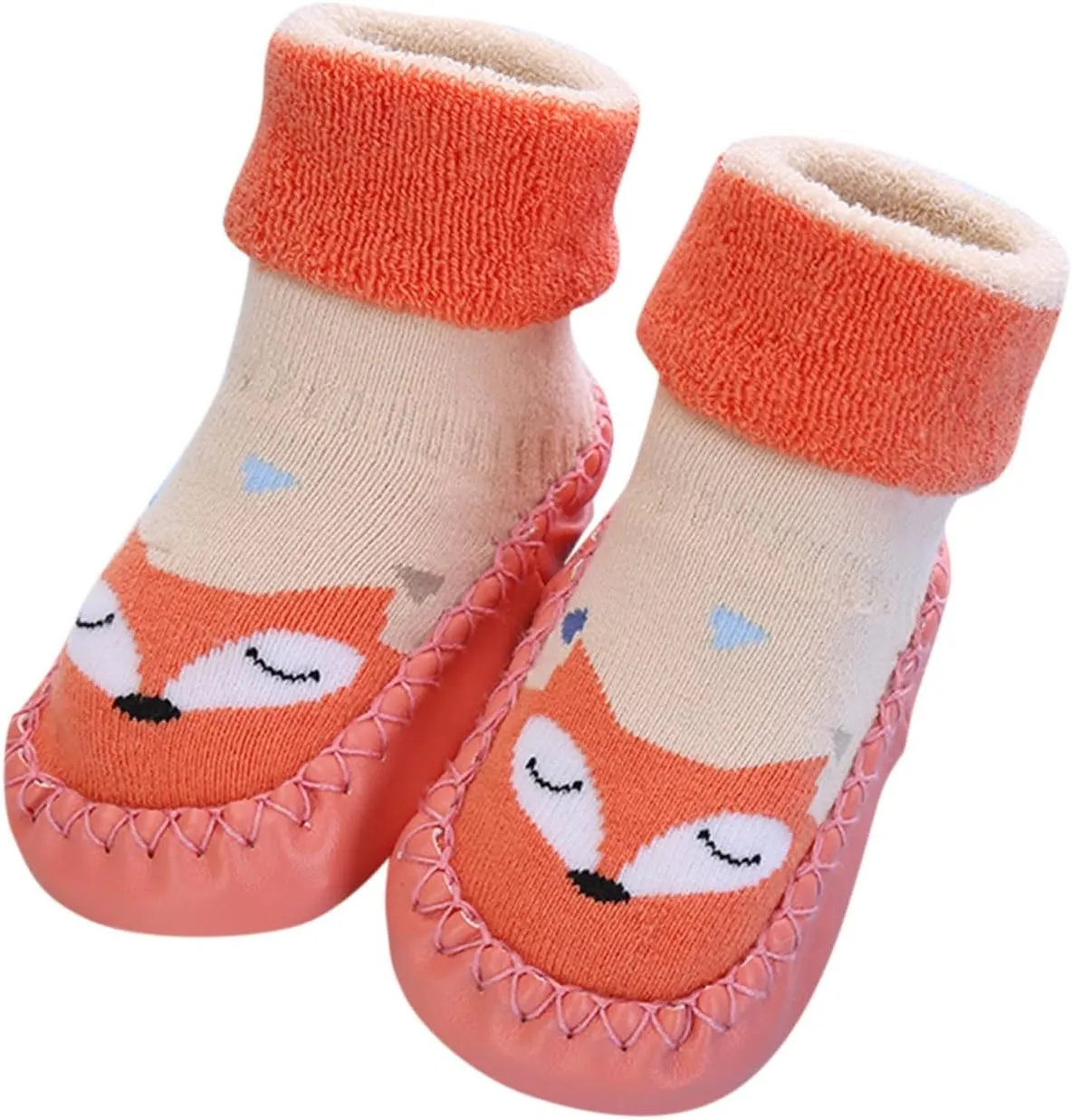 Toddler Girl Shoes,Autumn Winter Baby Shoes Cute Rabbit Bear Cartoon Children Cotton Warm Soft Non Slip Floor Boots