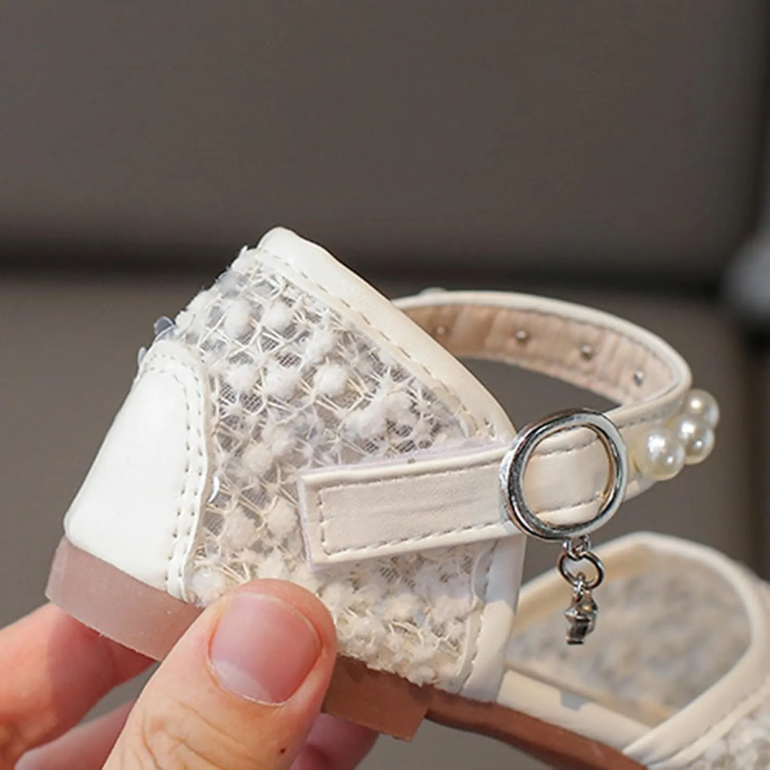 Toddler Girls Dress Shoes Ballet Flat Little Girl's Mary Jane Princess Flower Girl Shoes for Toddler Sandals Size 4