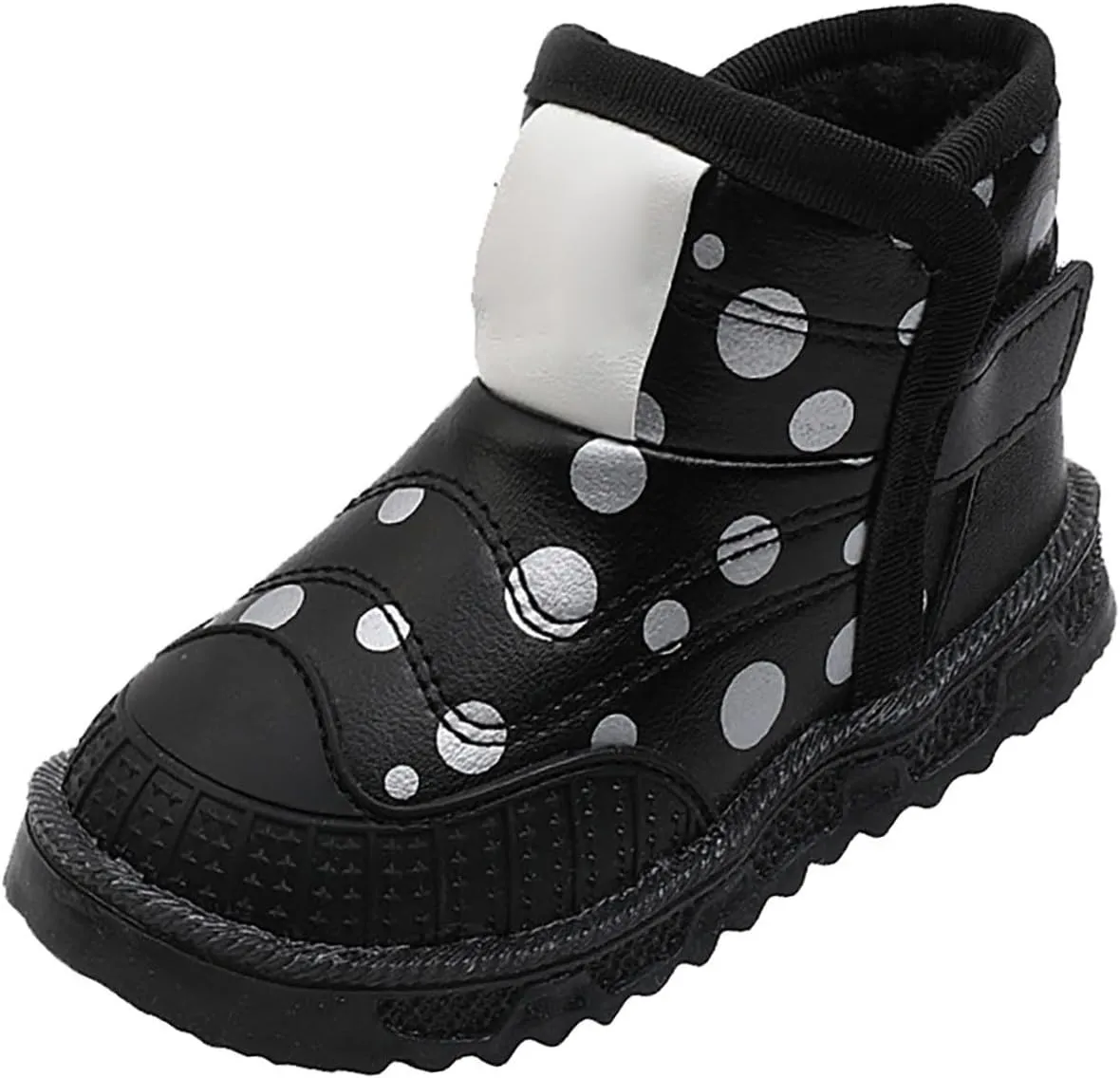 Toddler Light Up Shoes Non-Slip 𝐖aterproof Slip On Winter Boots Wide Toe Box Warm Snow Boots Led Casual Sneaker