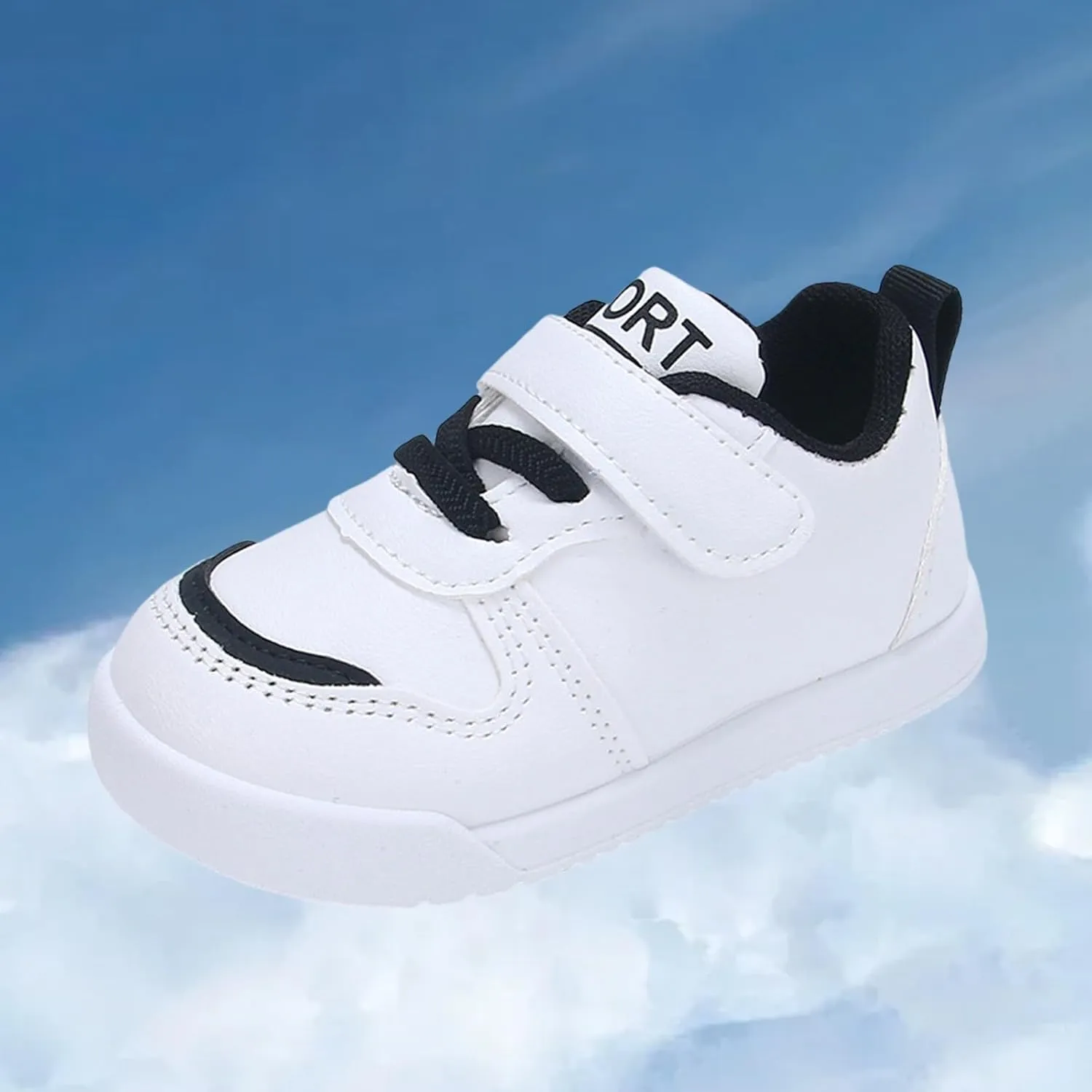 Toddler Running Sport Shoes Kids Baby Non Slip Hook Loop Flat Sneakers Lightweight Comfy Casual First Walking Shoes