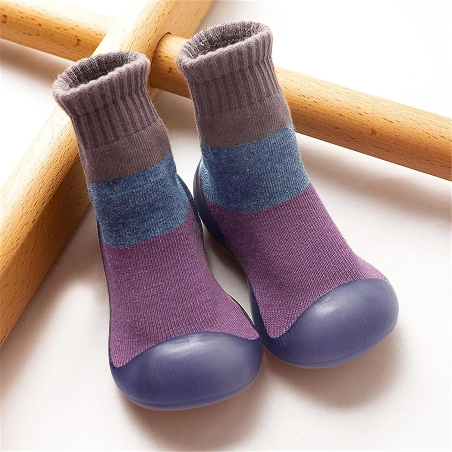 Toddler Sock Shoes,Infant Boys Girls Shoes First Walkers Contrast Color Antislip Socks Shoes Prewalker Sneaker Booties