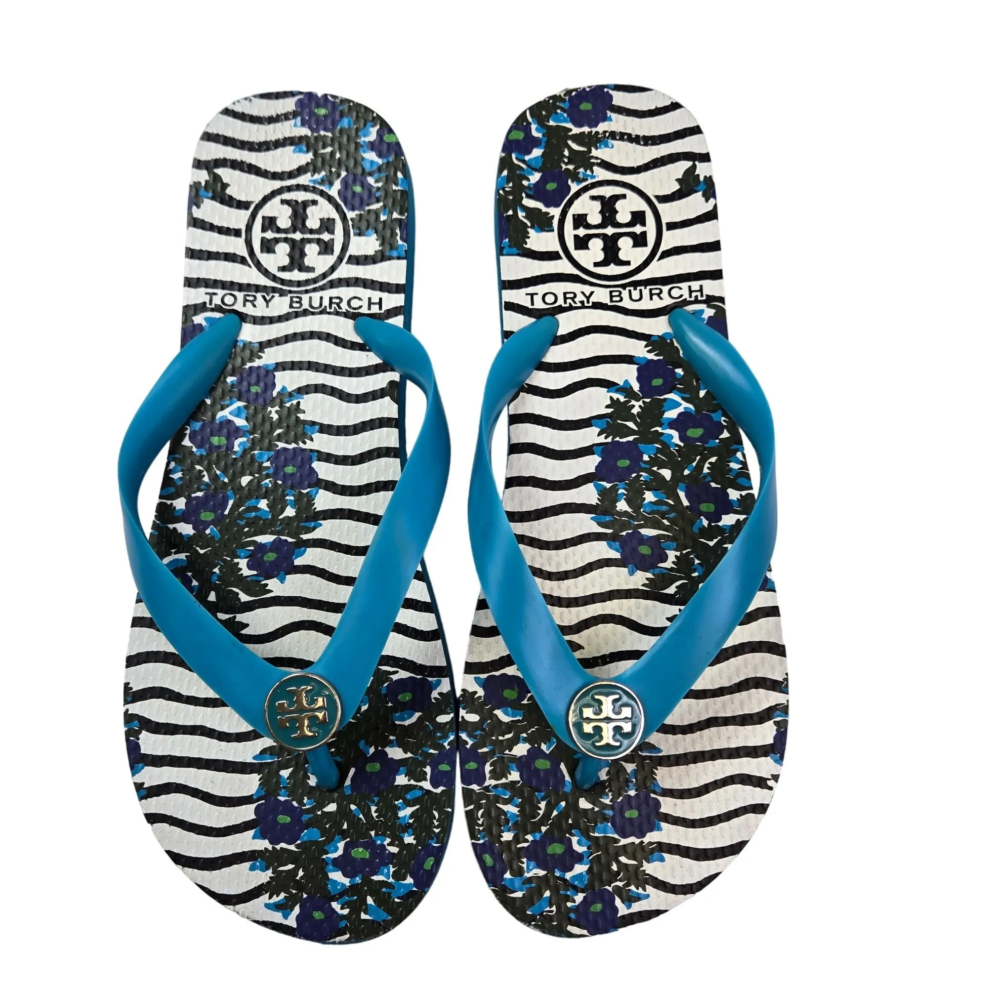 Tory Burch Floral Thong Beach Sandals Size 7