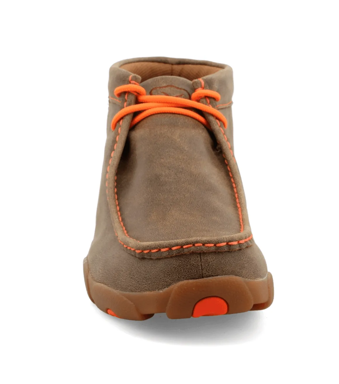 Twisted X Men's Chukka Bomber Neon Orange Driving Moc MDM0019