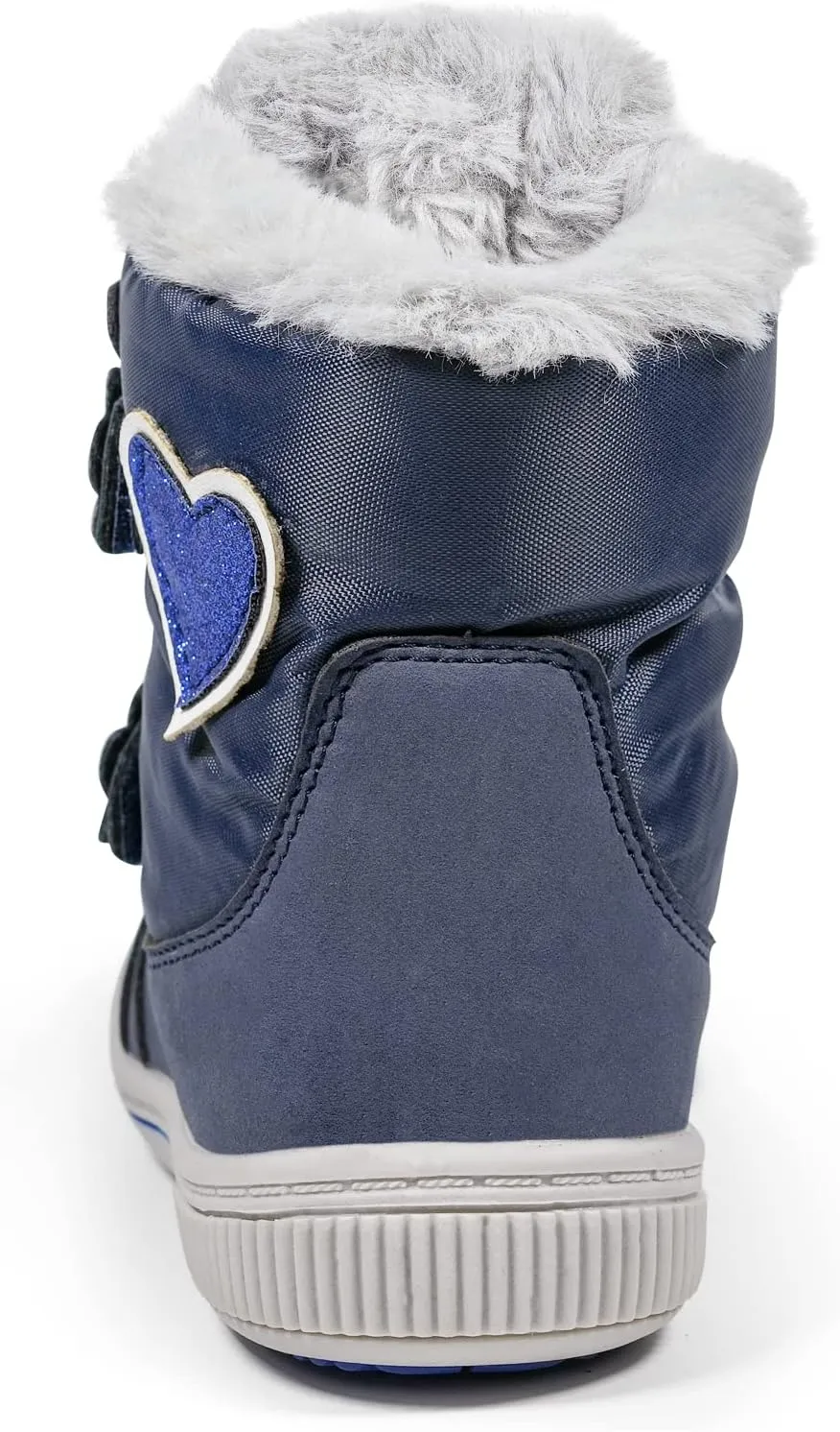 TZJS Girls Snow Boots,Lightweight Kids Warm Winter Ankle Booties Toddler Waterproof Slip Resistant Shoes For Outdoor with Faux Fur Lined