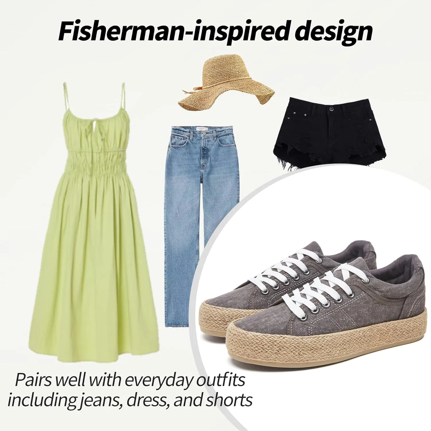 Uoidru Canvas Shoes for Women Platform Sneakers Soft Washed Demin Canvas Sneakers Lace Up Canvas Platform Shoes Low Top Womens Fashion Sneakers