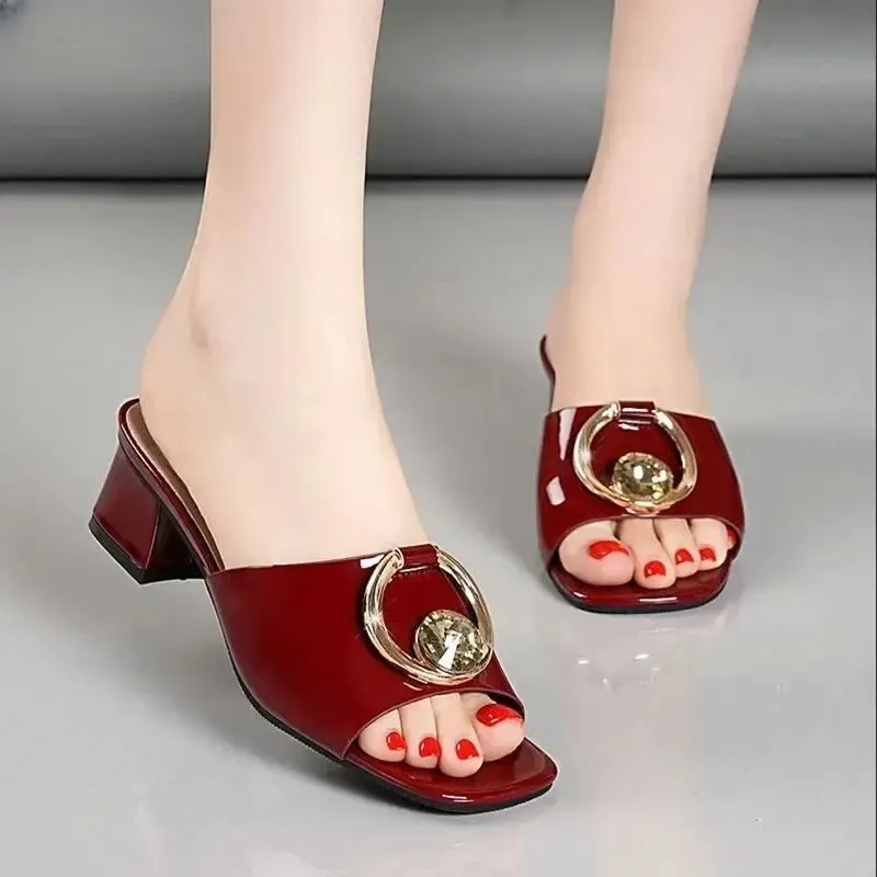 USS Shoes Lucy Women's Patent Leather Sandals