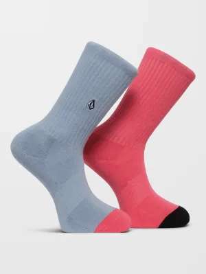 V Ent Hockey Dad Socks - WASHED RUBY