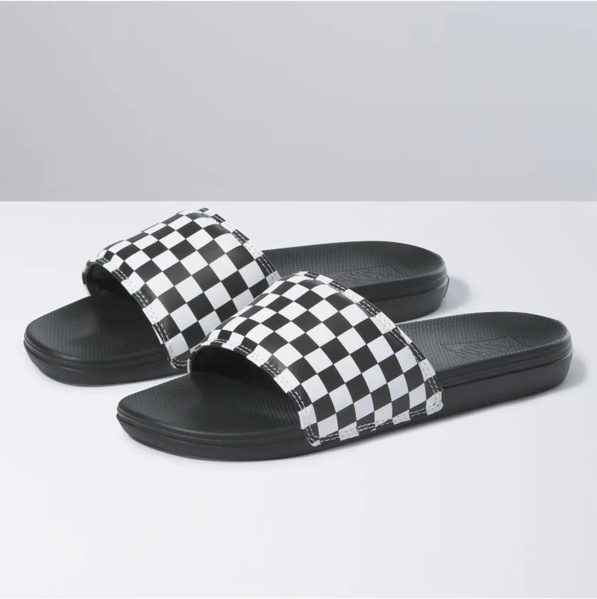 Vans La Costa Checkerboard Slide On - True White/Black