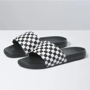 Vans La Costa Checkerboard Slide On - True White/Black