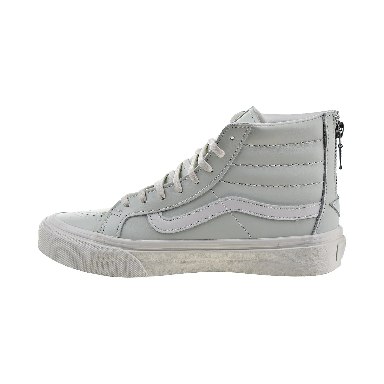 Vans Sk8-Hi Slim Zip Leather Men's Shoes Zephyr Blue-Black