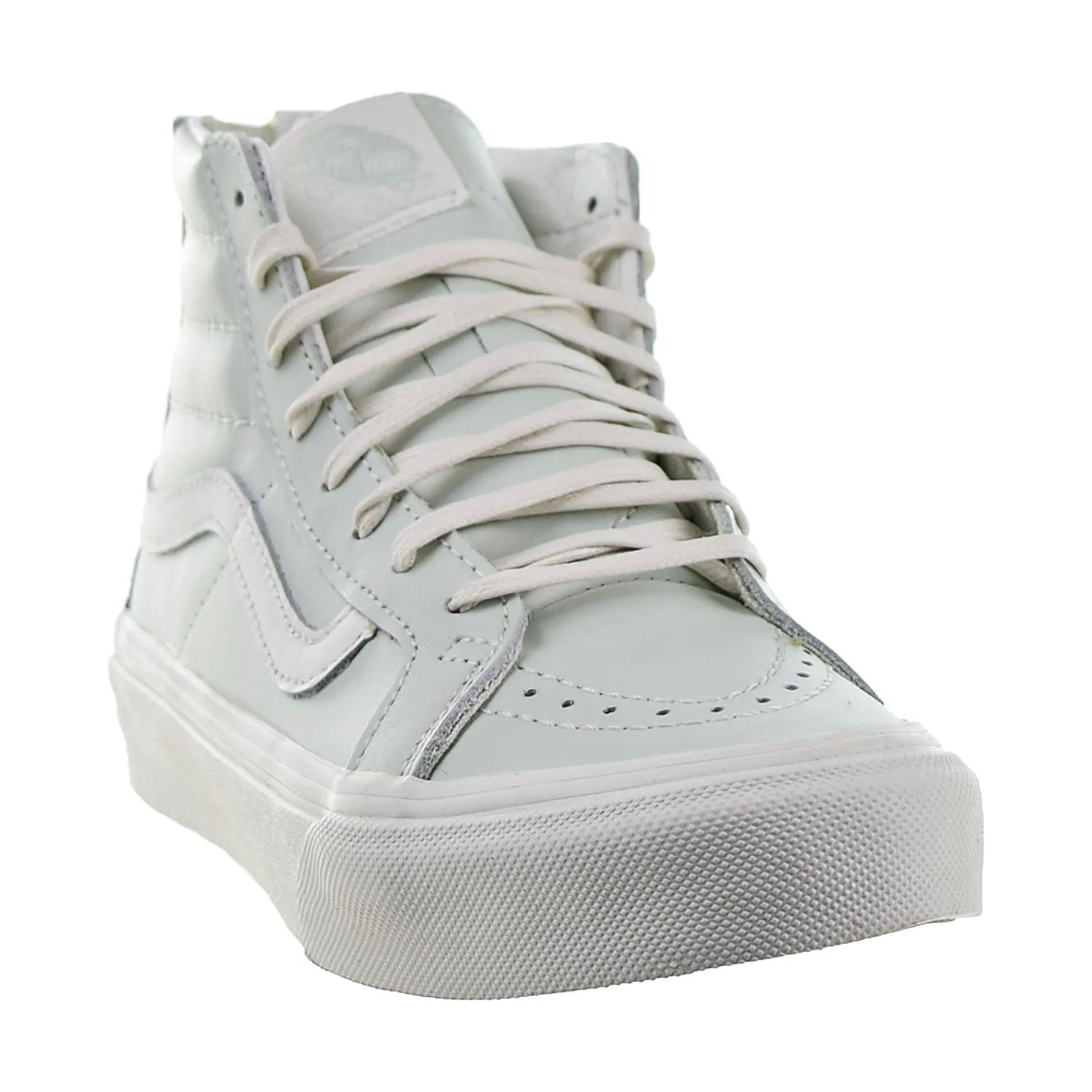 Vans Sk8-Hi Slim Zip Leather Men's Shoes Zephyr Blue-Black