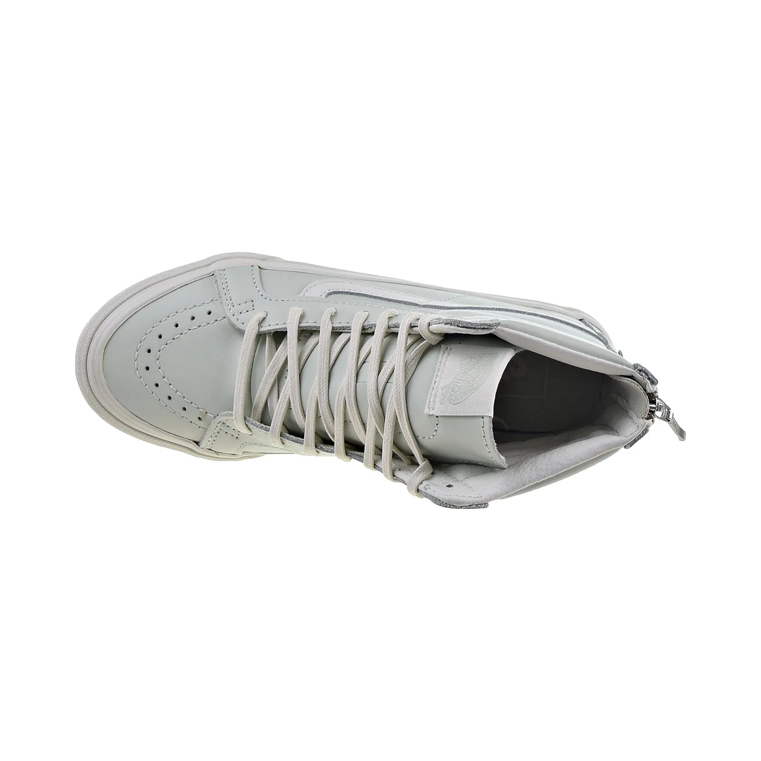 Vans Sk8-Hi Slim Zip Leather Men's Shoes Zephyr Blue-Black