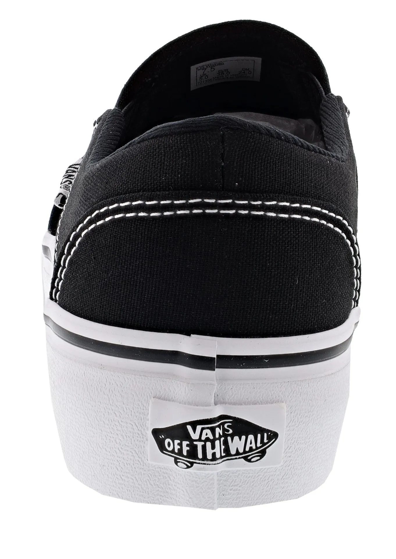 Vans Women's Asher Slip On Platform Shoes