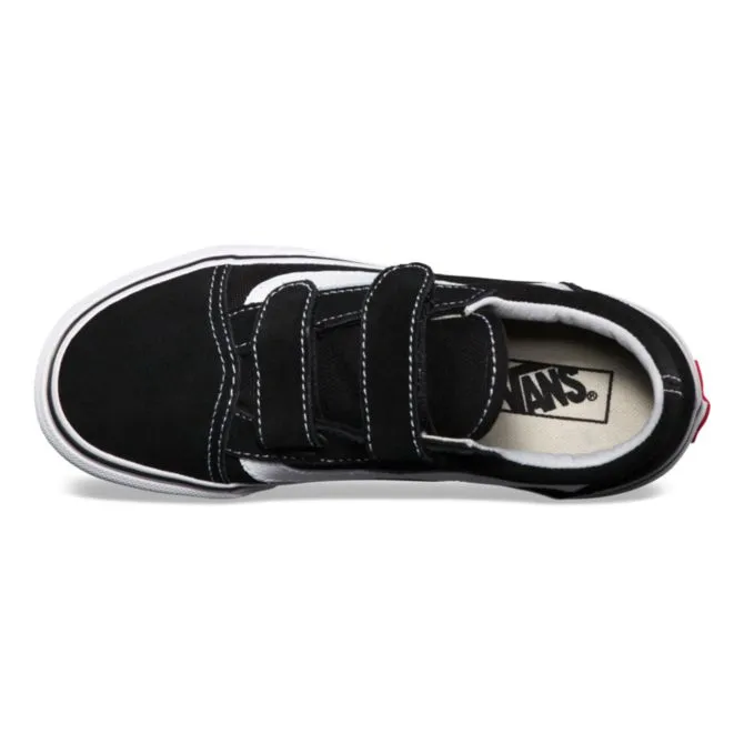 Vans Youth Old Skool Velcro Kids Black True White VN000VHE6BT