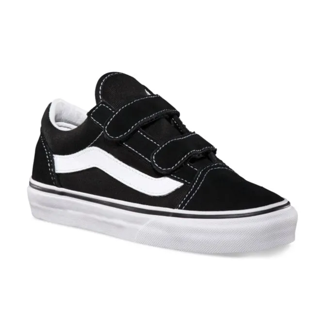Vans Youth Old Skool Velcro Kids Black True White VN000VHE6BT