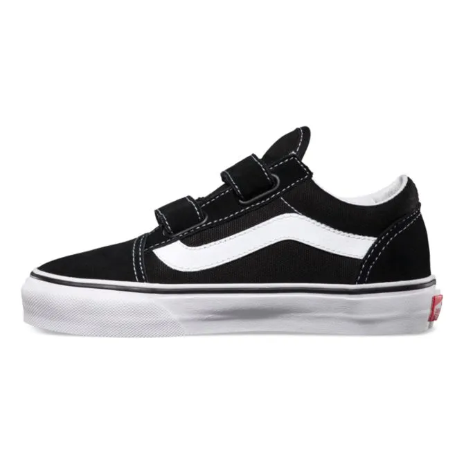 Vans Youth Old Skool Velcro Kids Black True White VN000VHE6BT