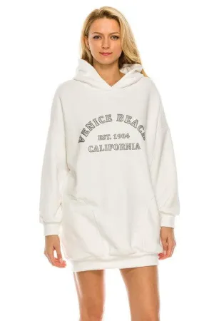 Venice Beach Hoodie Print Dress