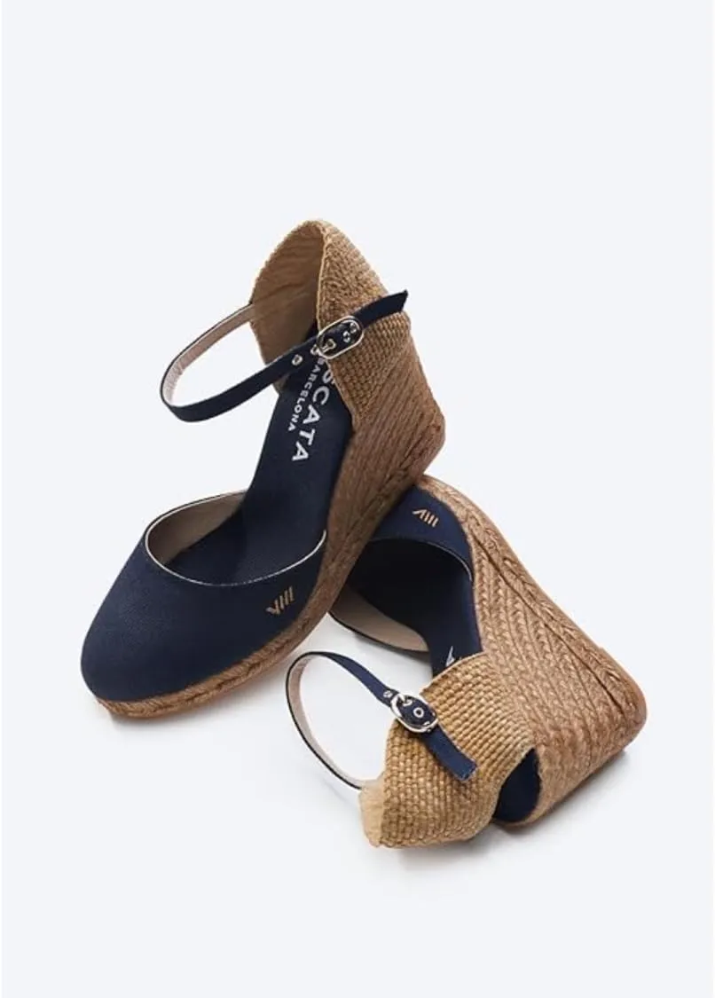 VISCATA Satuna Women's Sandals Espadrille Canvas Buckle Wedges