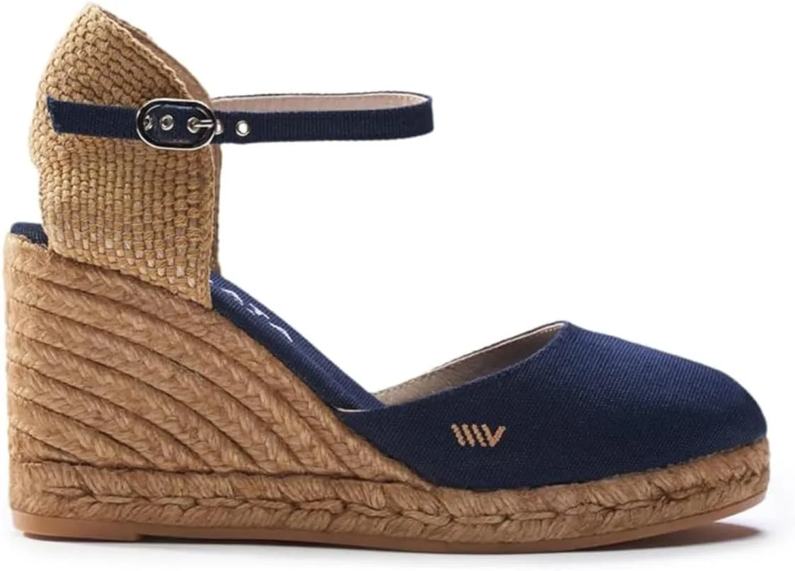 VISCATA Satuna Women's Sandals Espadrille Canvas Buckle Wedges