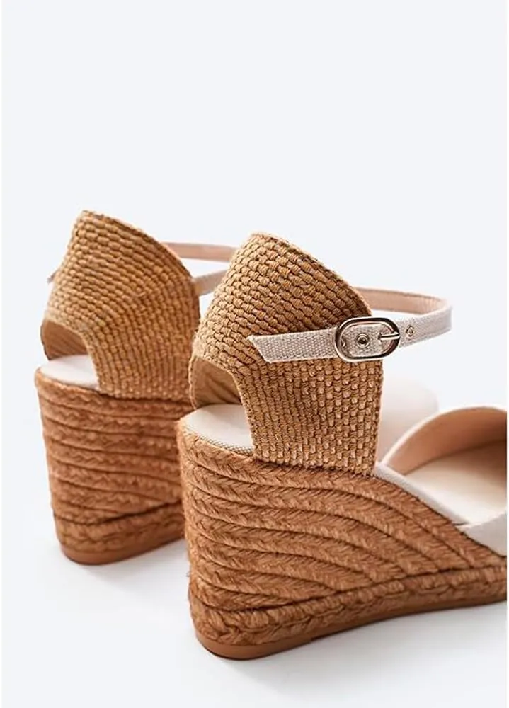 VISCATA Satuna Women's Sandals Espadrille Canvas Buckle Wedges