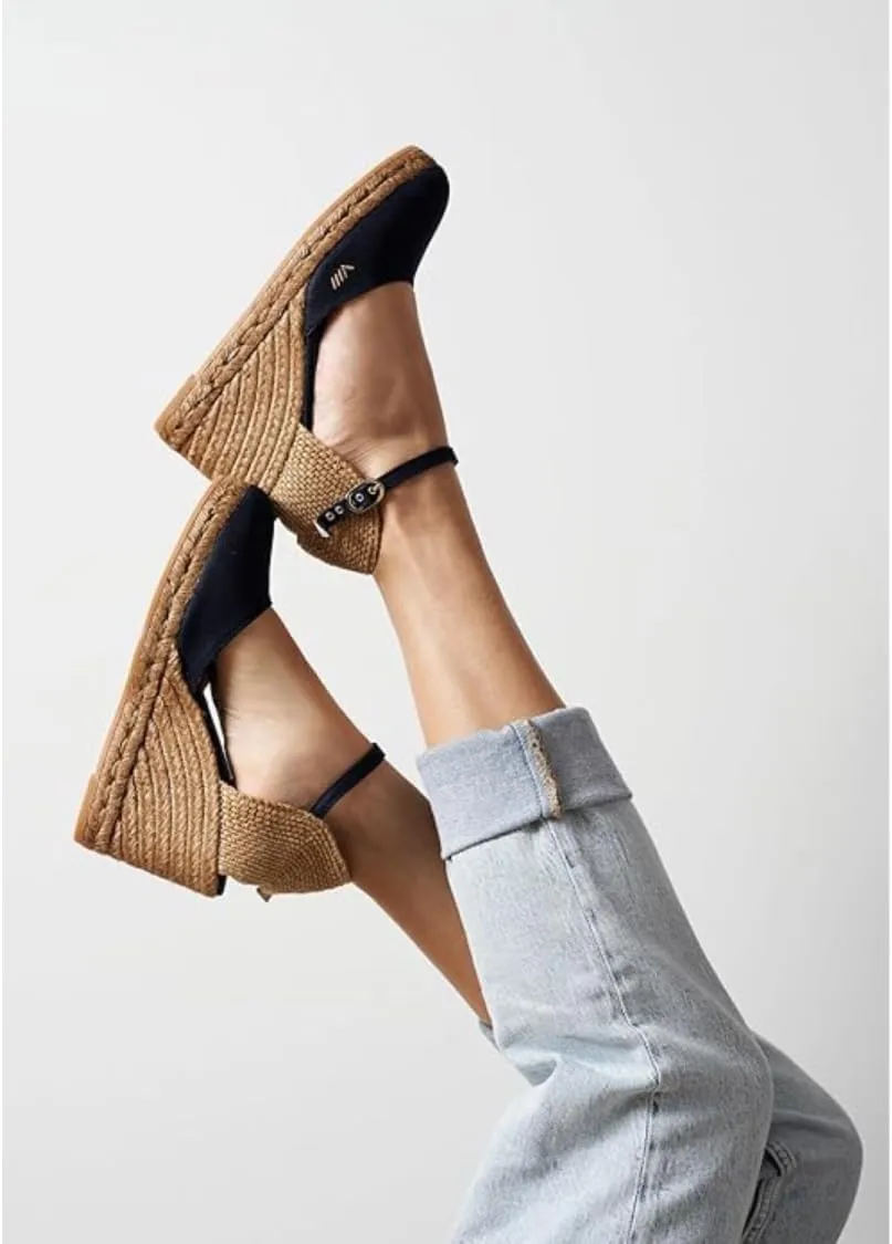 VISCATA Satuna Women's Sandals Espadrille Canvas Buckle Wedges