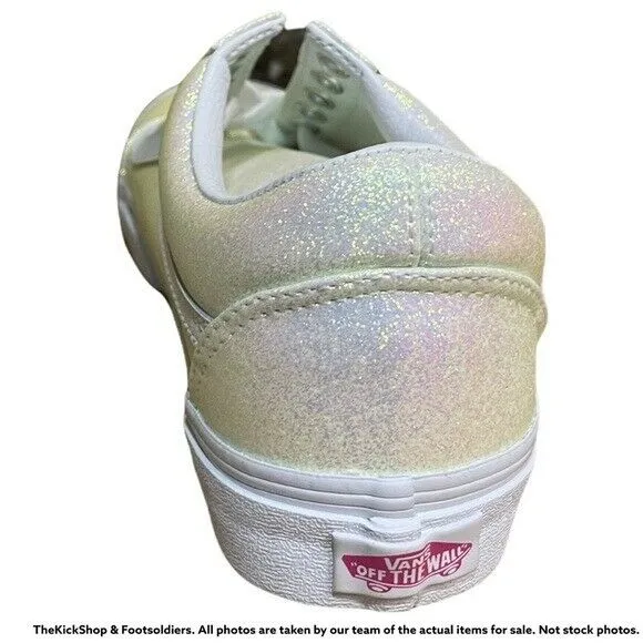 VN0A3WKT3UA1 VANS Old Skool UV Glitter (White) Men Size 8 | Women Size 9.5